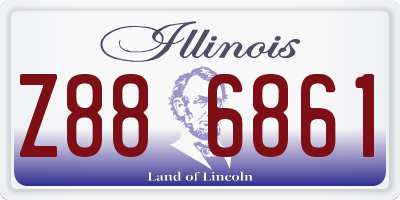 IL license plate Z886861