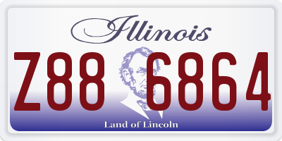 IL license plate Z886864