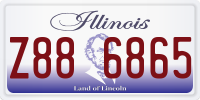 IL license plate Z886865