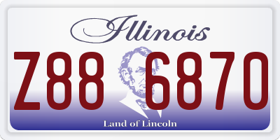 IL license plate Z886870