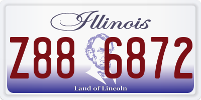 IL license plate Z886872
