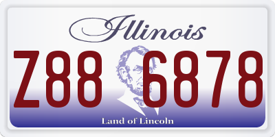 IL license plate Z886878