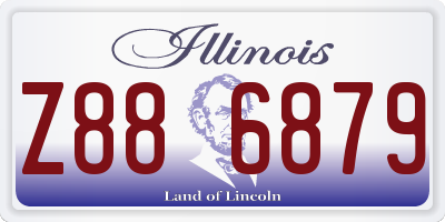IL license plate Z886879