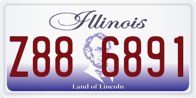 IL license plate Z886891