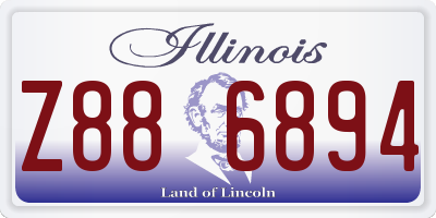 IL license plate Z886894