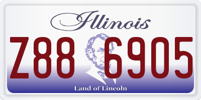 IL license plate Z886905