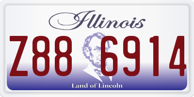 IL license plate Z886914