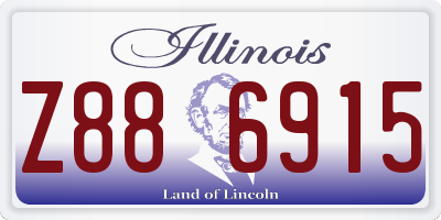 IL license plate Z886915