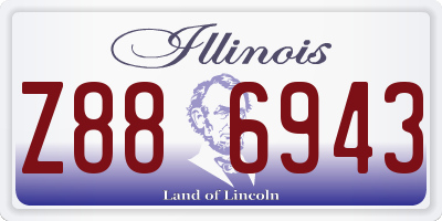 IL license plate Z886943