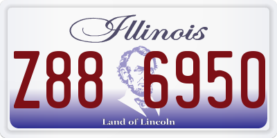IL license plate Z886950