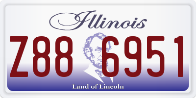 IL license plate Z886951
