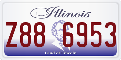IL license plate Z886953
