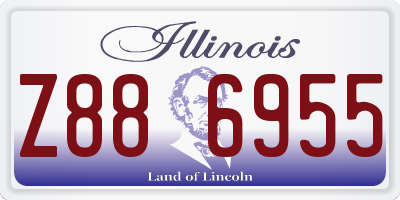 IL license plate Z886955