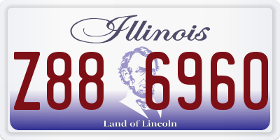 IL license plate Z886960