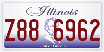 IL license plate Z886962
