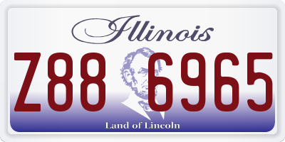IL license plate Z886965