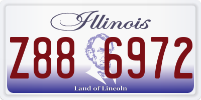 IL license plate Z886972