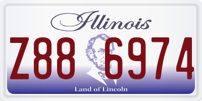 IL license plate Z886974