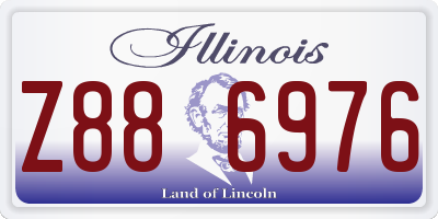 IL license plate Z886976