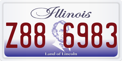 IL license plate Z886983