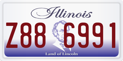 IL license plate Z886991