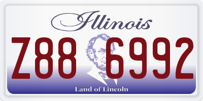 IL license plate Z886992