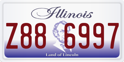 IL license plate Z886997