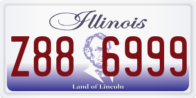 IL license plate Z886999