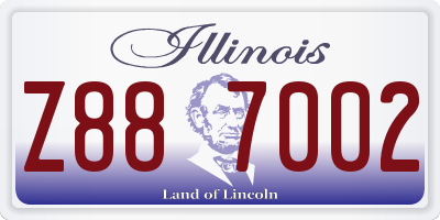IL license plate Z887002