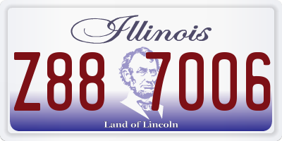 IL license plate Z887006