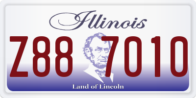 IL license plate Z887010
