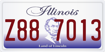 IL license plate Z887013