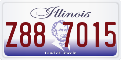 IL license plate Z887015
