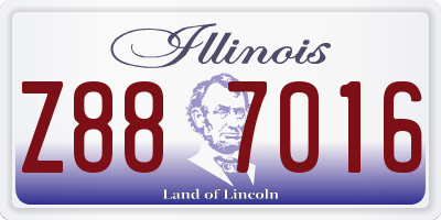 IL license plate Z887016