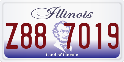 IL license plate Z887019