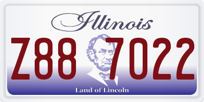 IL license plate Z887022