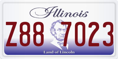 IL license plate Z887023