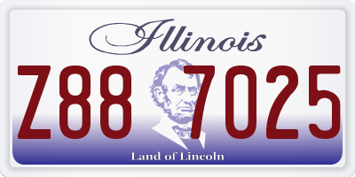 IL license plate Z887025