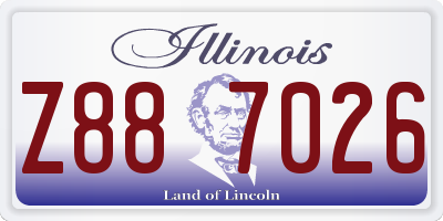 IL license plate Z887026