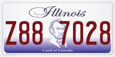 IL license plate Z887028