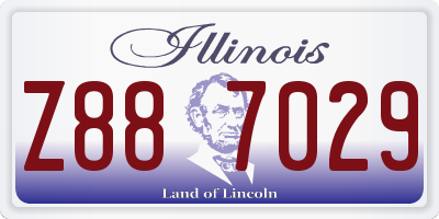IL license plate Z887029