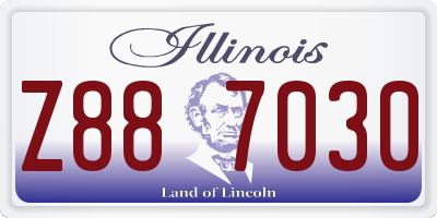 IL license plate Z887030