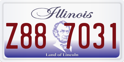 IL license plate Z887031
