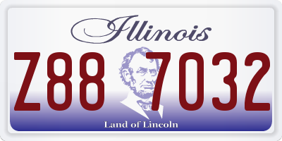 IL license plate Z887032
