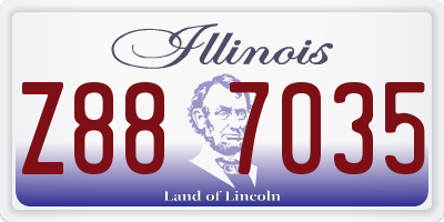 IL license plate Z887035