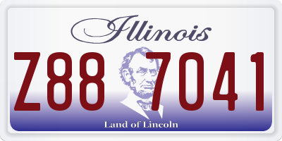 IL license plate Z887041