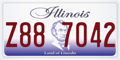 IL license plate Z887042