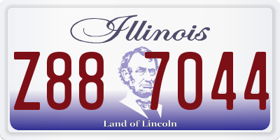 IL license plate Z887044