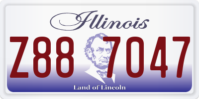 IL license plate Z887047
