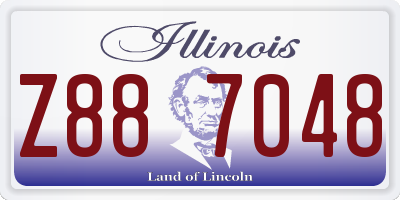 IL license plate Z887048